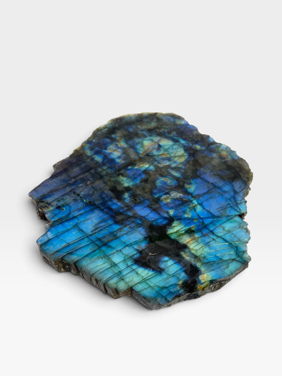 Labradorite Crystal Slab: Polished Slice