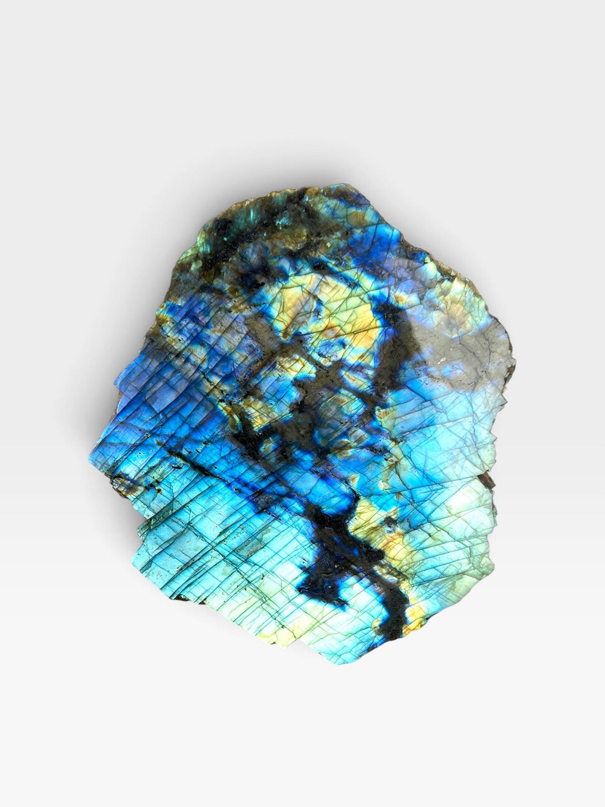 Labradorite Crystal Slab: Polished Slice