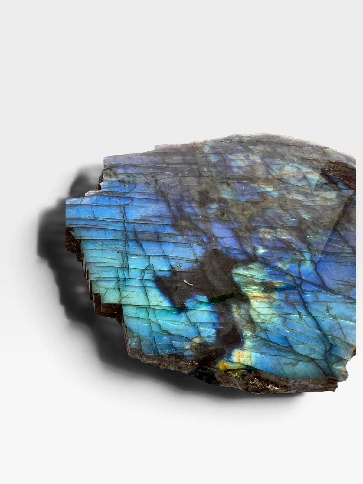 Labradorite Crystal Slab: Polished Slice