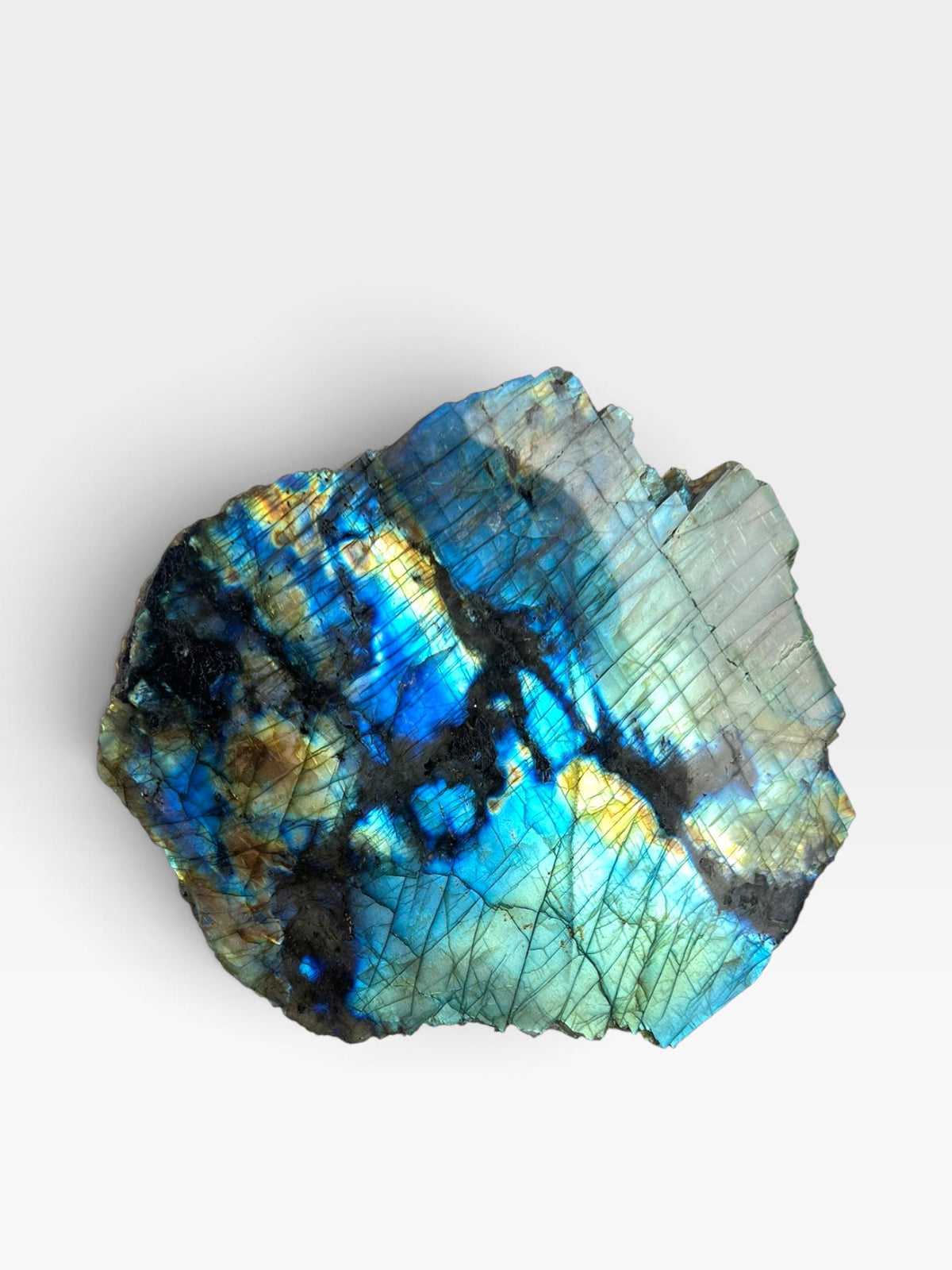 Labradorite Crystal Slab: Polished Slice