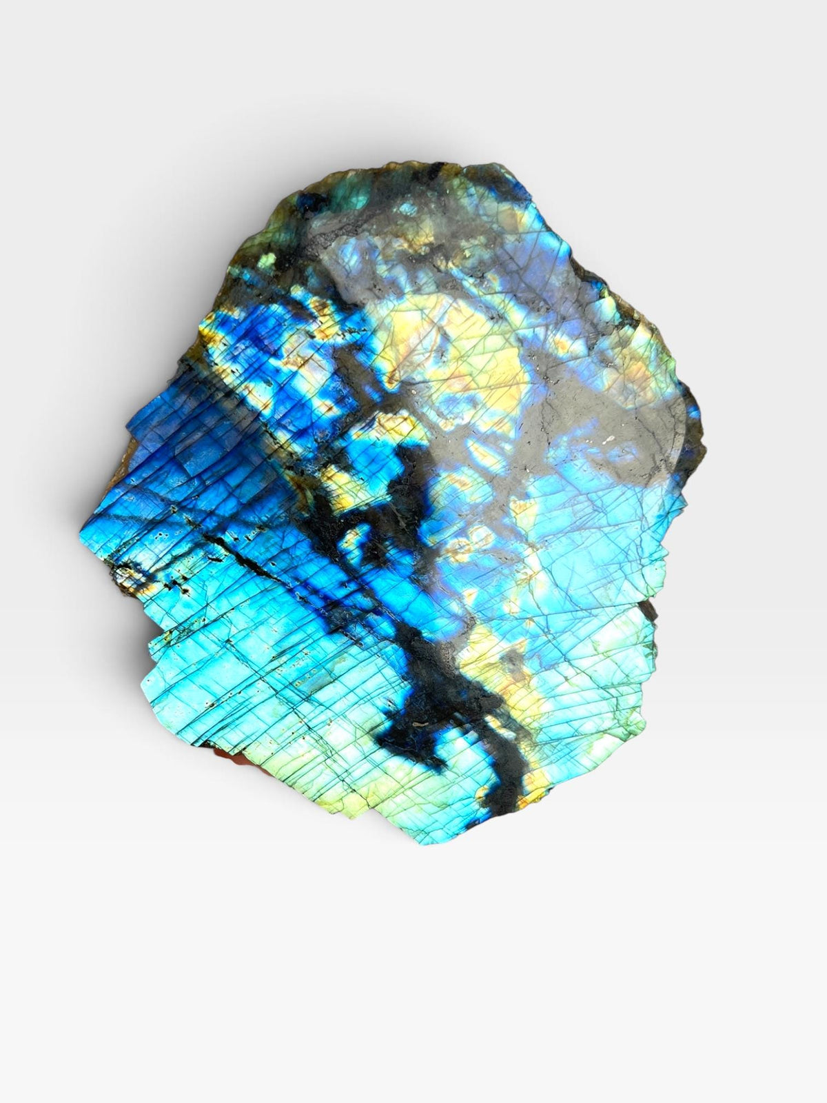Labradorite Crystal Slab: Polished Slice