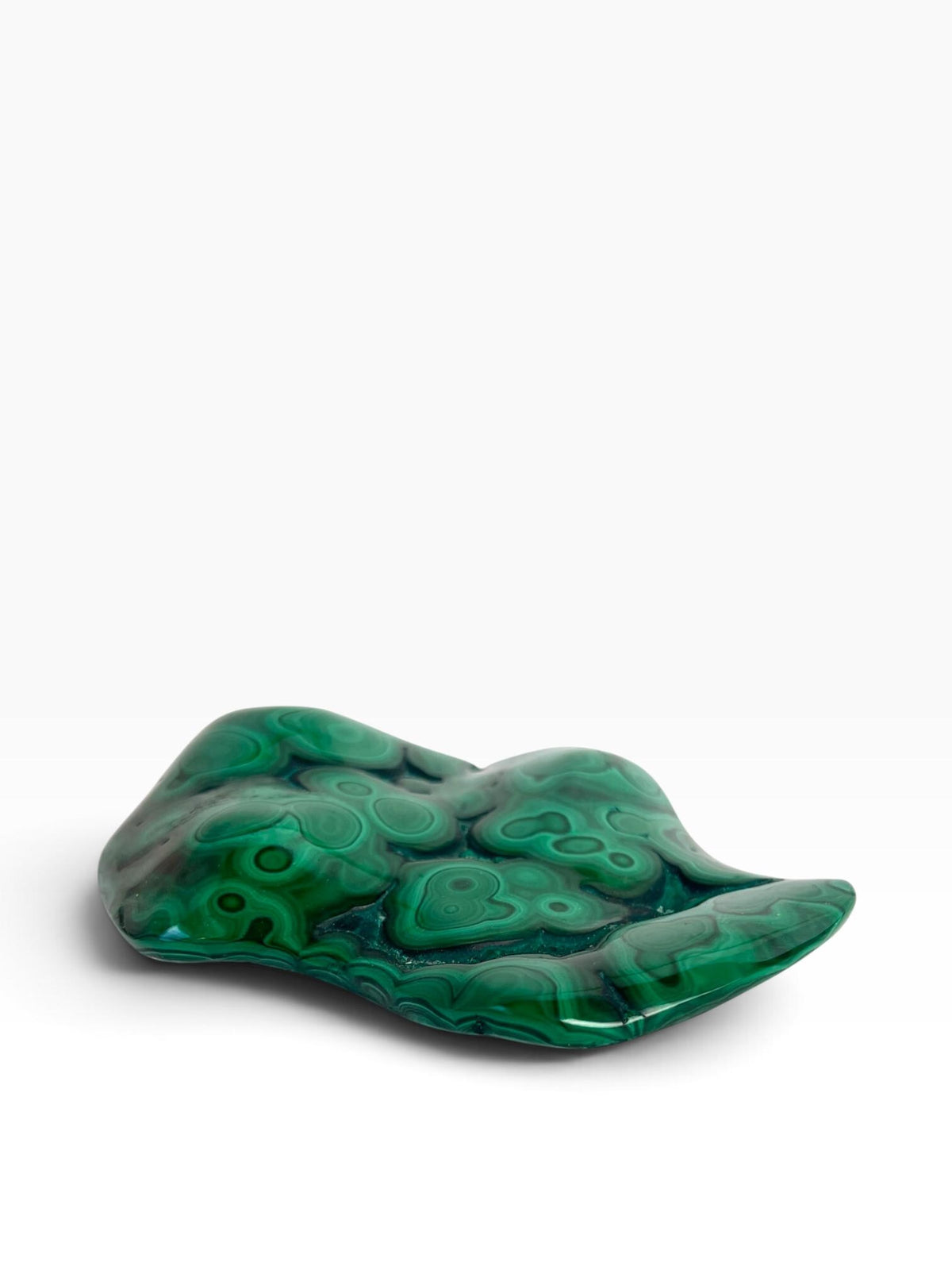 Malachite Free Form: Semi Polished Vibrant Green Crystal