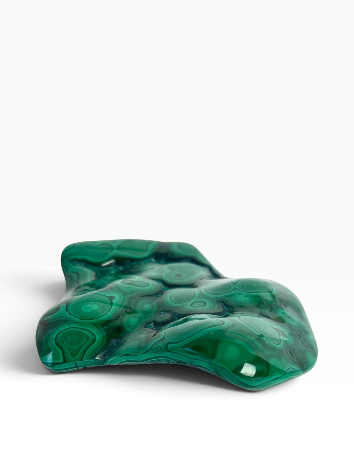 Malachite Free Form: Semi Polished Vibrant Green Crystal