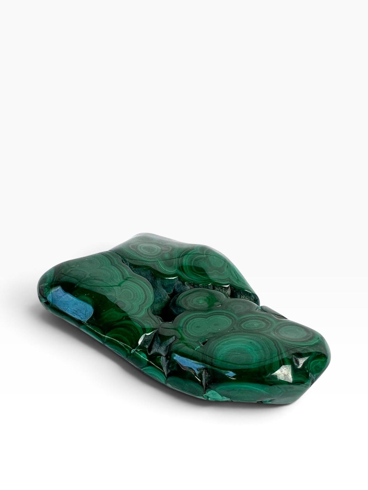 Malachite Free Form: Semi Polished Vibrant Green Crystal Gift