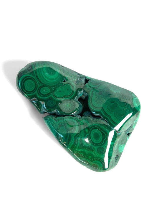 Malachite Free Form: Semi Polished Vibrant Green Crystal Gift