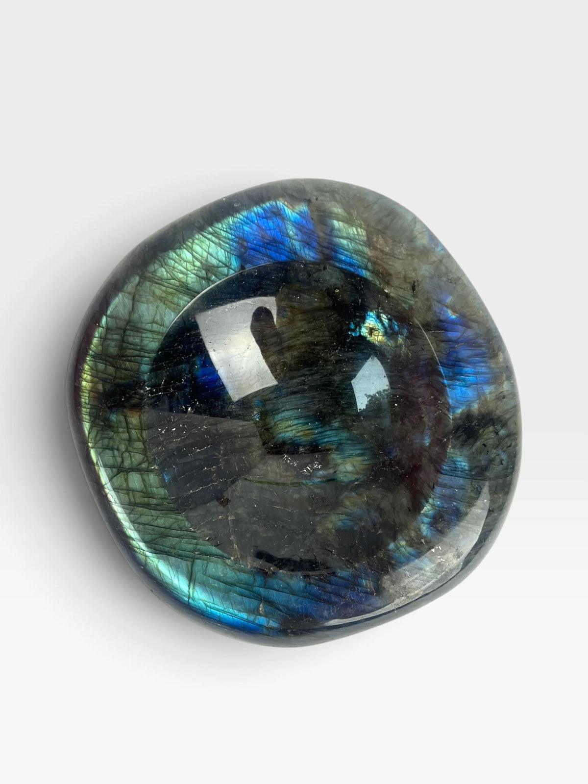 Labradorite Crystal Bowl: Carved Polished Dish
