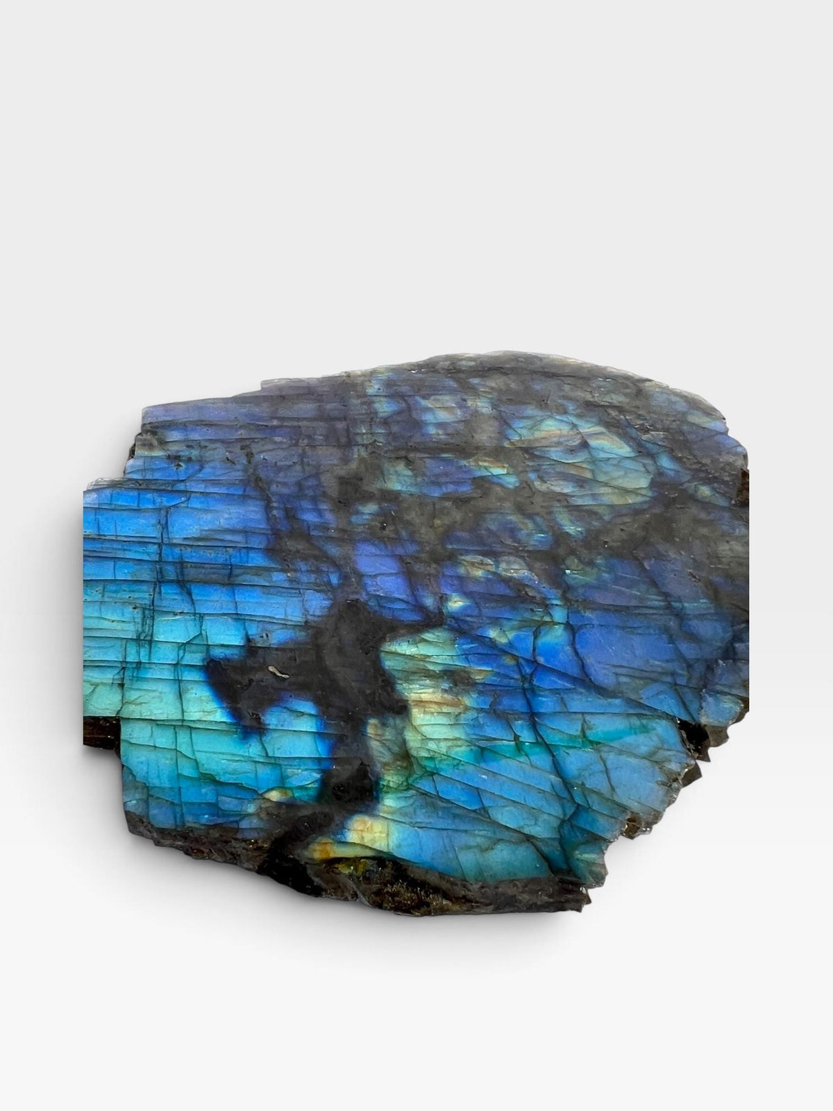 Labradorite Crystal Slab: Polished Slice