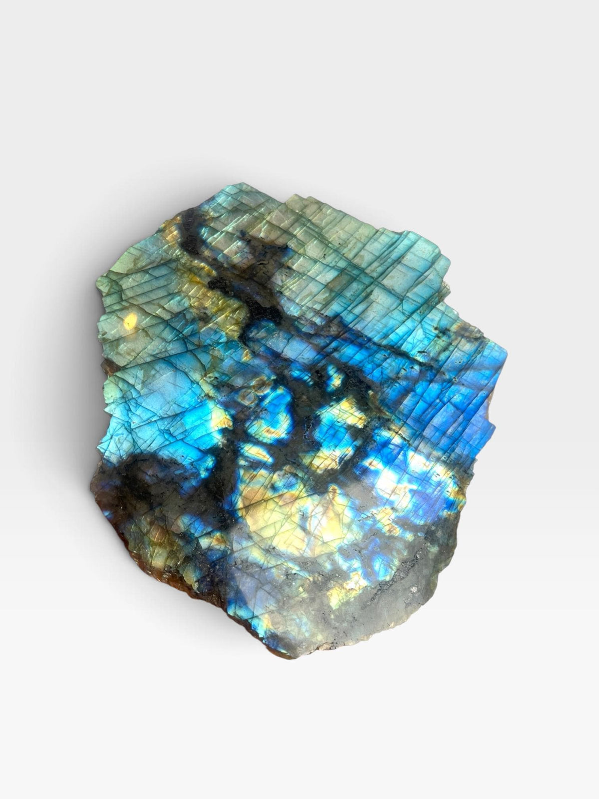Labradorite Crystal Slab: Polished Slice