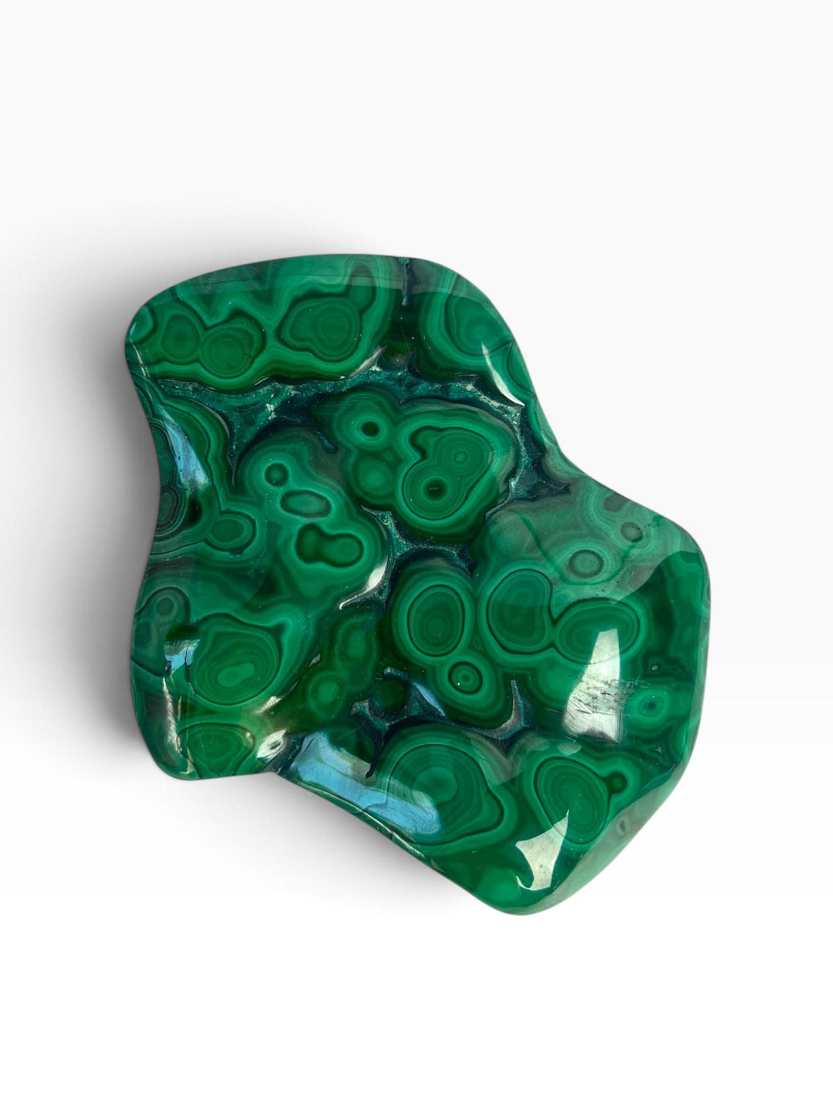 Malachite Free Form: Semi Polished Vibrant Green Crystal