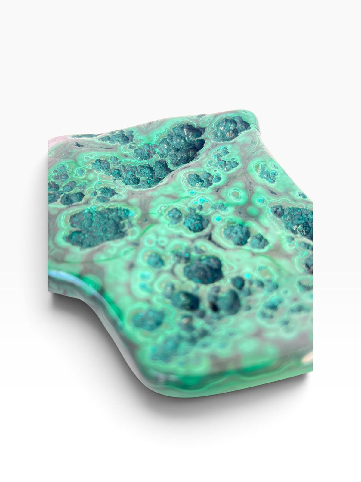 Malachite Free Form: Semi Polished Vibrant Green Crystal