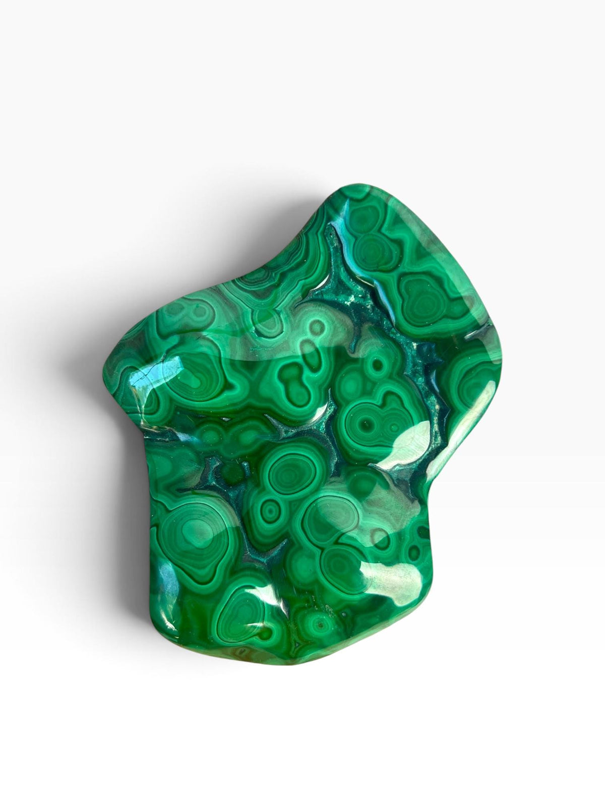 Malachite Free Form: Semi Polished Vibrant Green Crystal