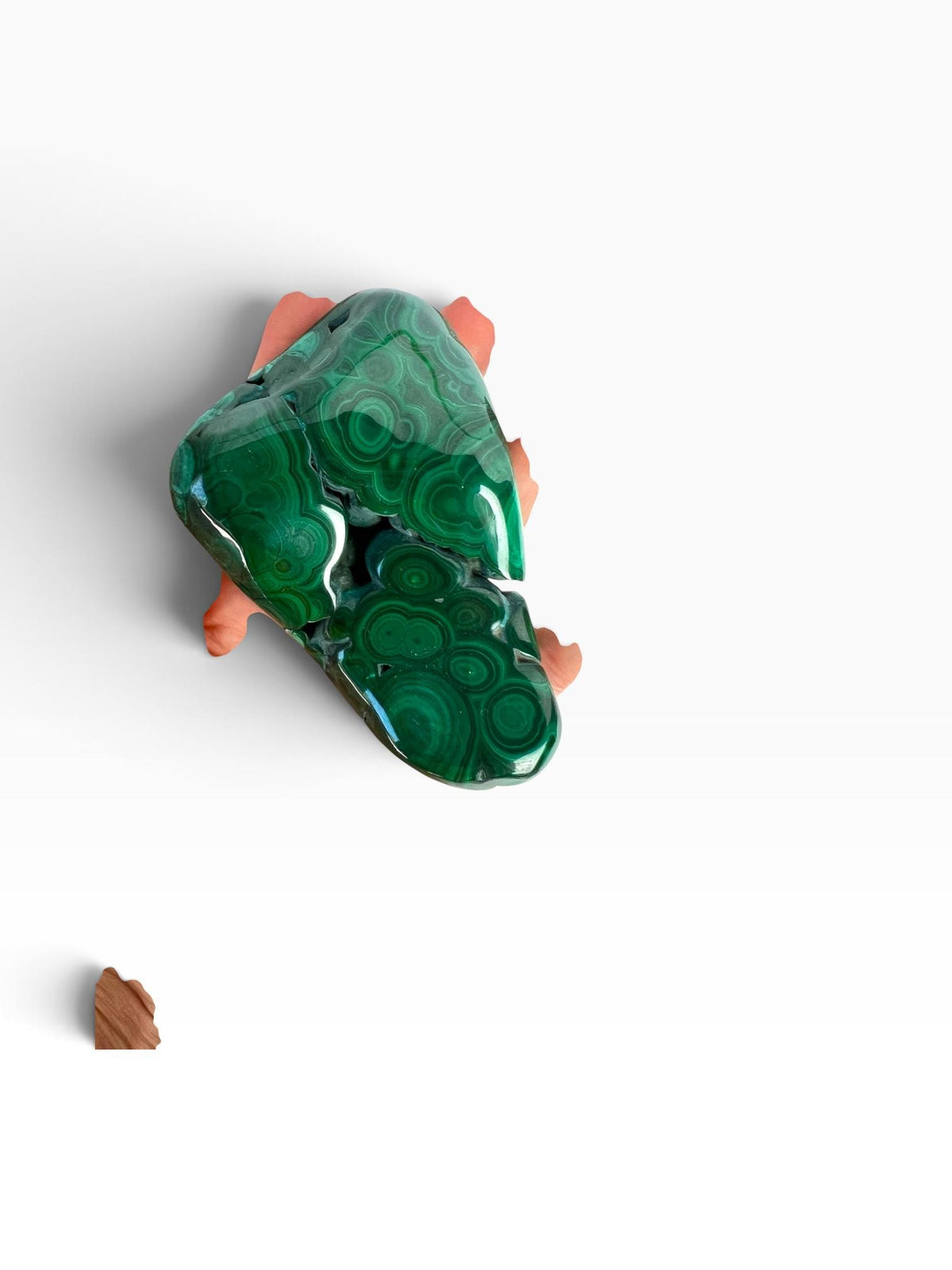 Malachite Free Form: Semi Polished Vibrant Green Crystal Gift