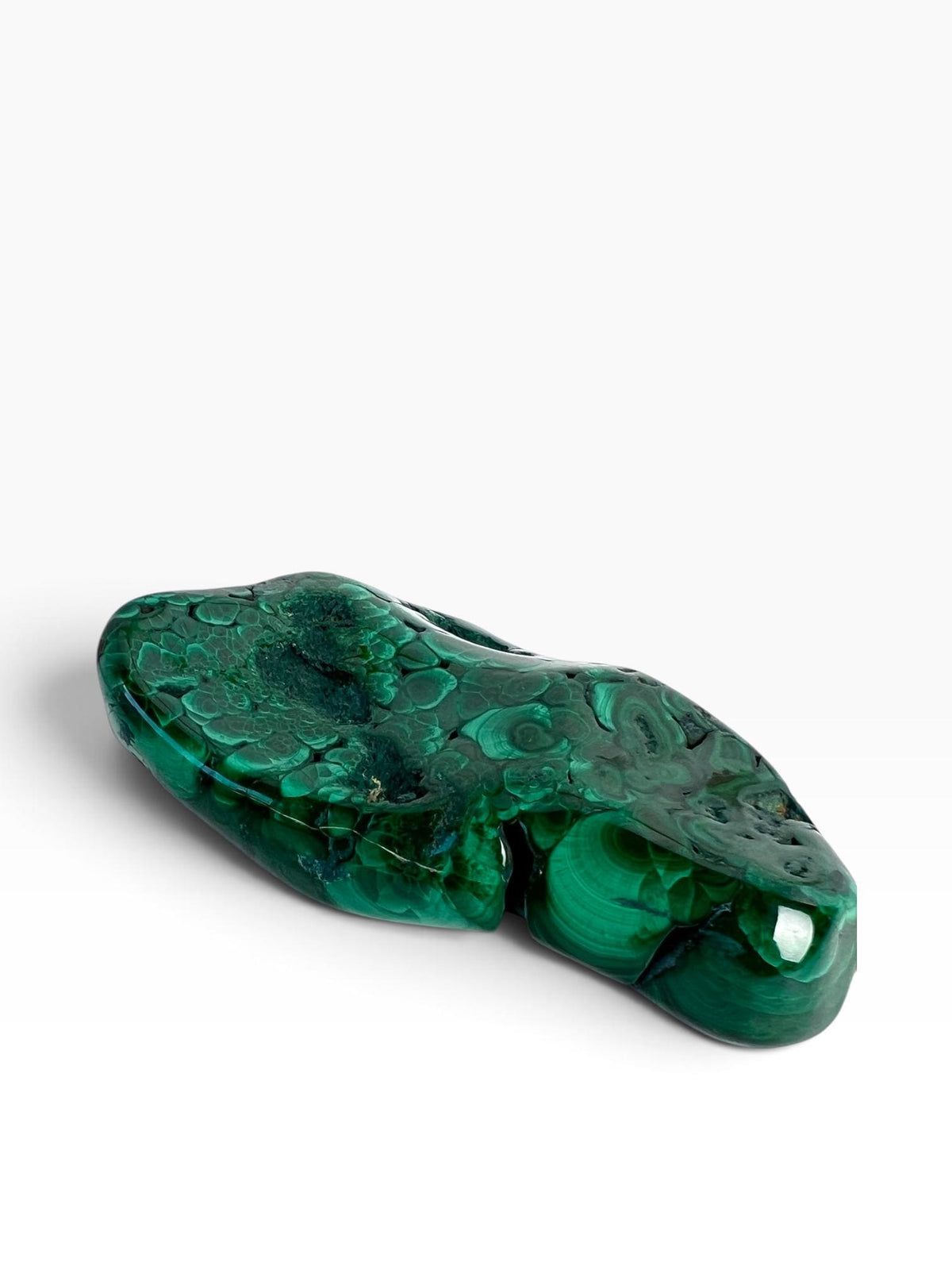 Malachite Free Form: Semi Polished Vibrant Green Crystal Gift