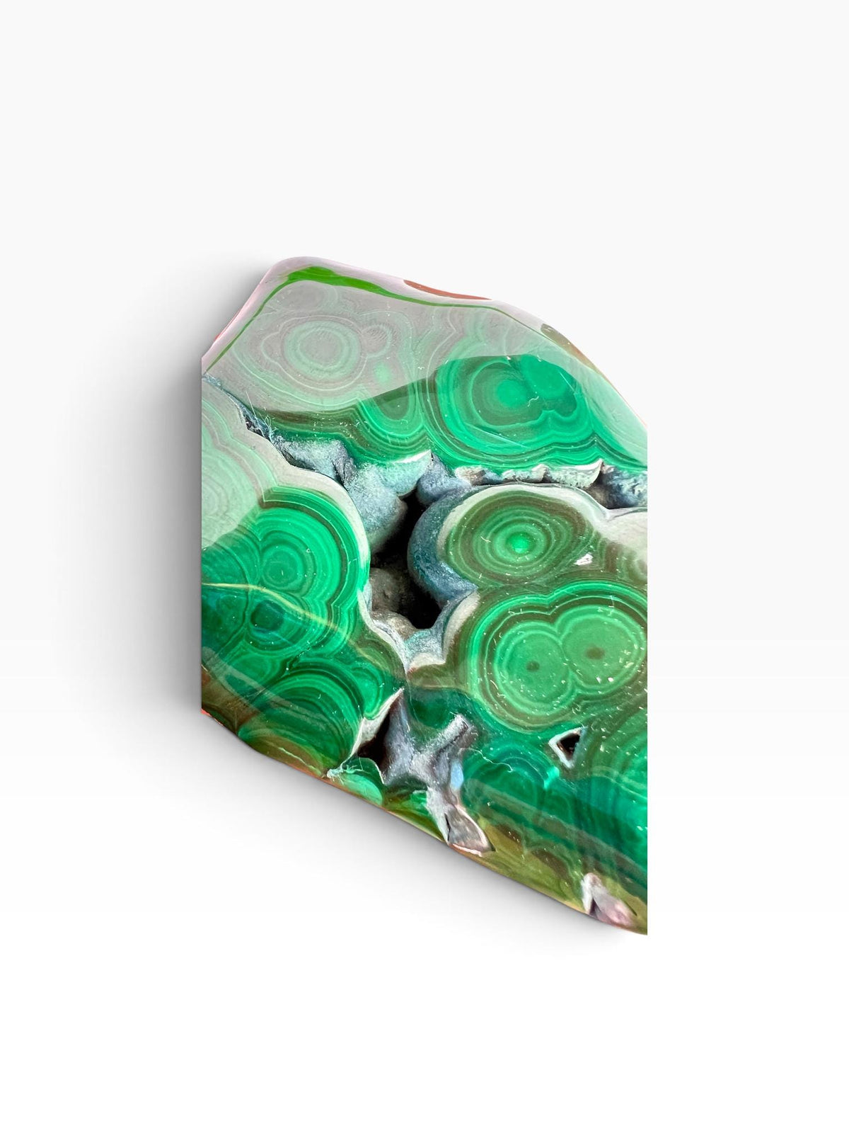 Malachite Free Form: Semi Polished Vibrant Green Crystal Gift