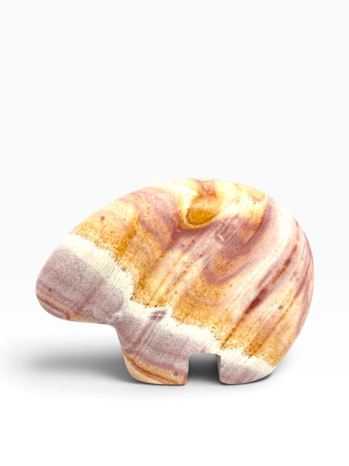 Zuni-Style Rainbow Rhyolite Bear Carving