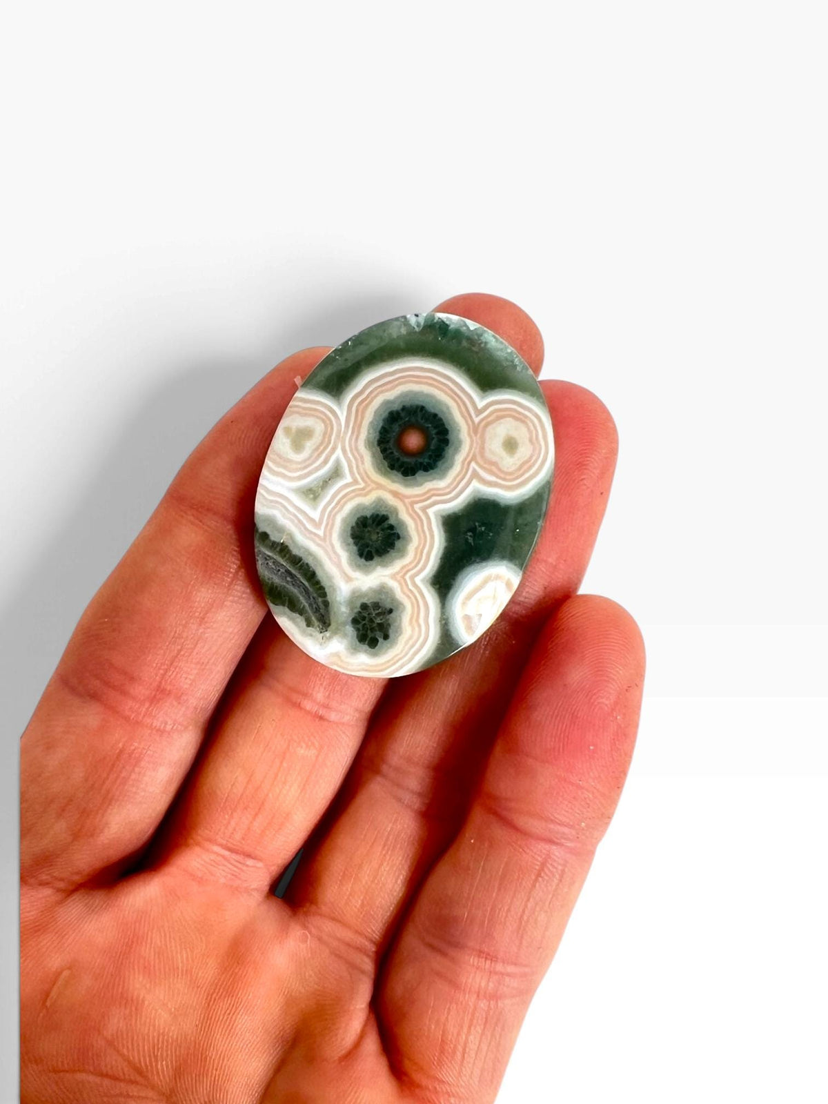 Ocean Jasper Old Stock Vein 1-2 Medallion