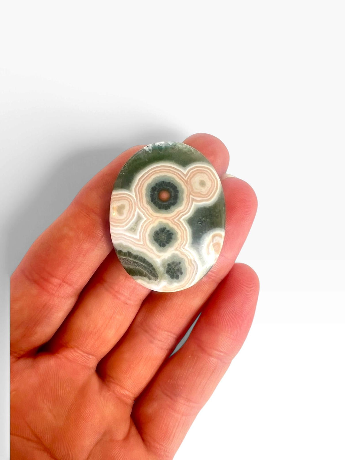 Ocean Jasper Old Stock Vein 1-2 Medallion