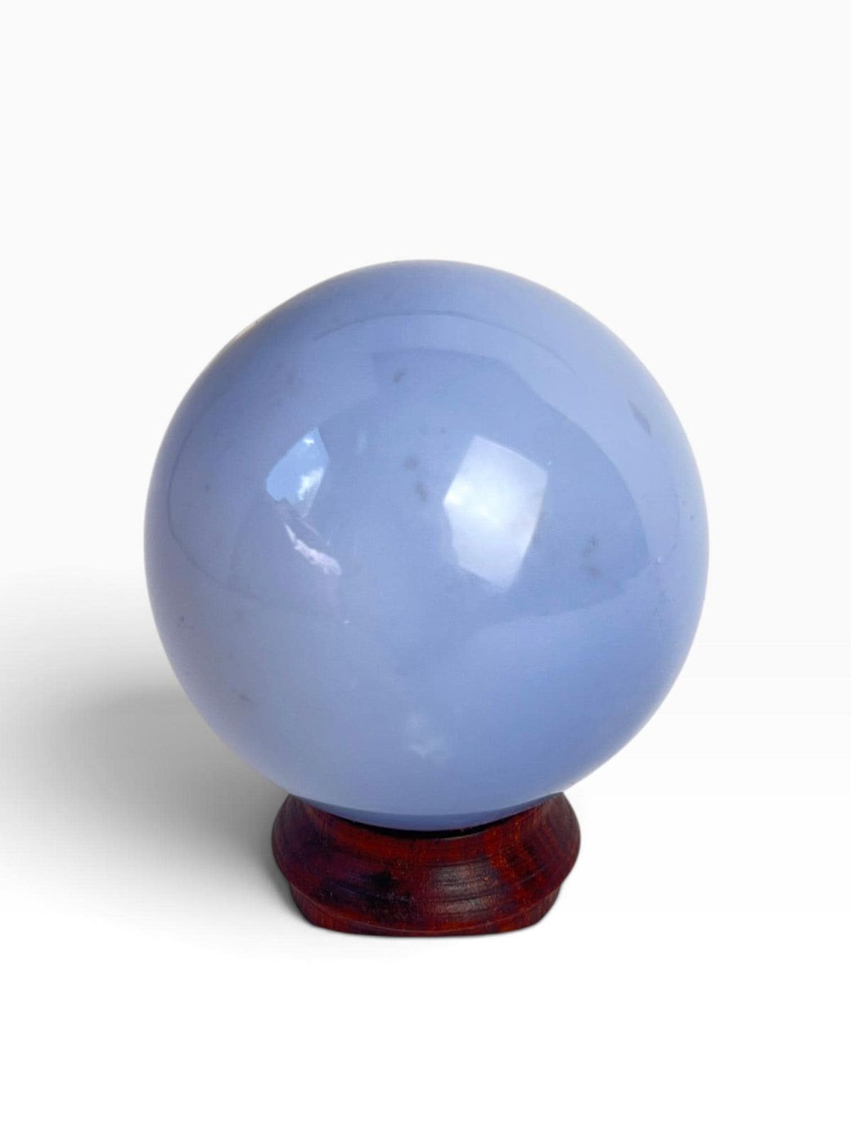 Polished Turkish Blue Chalcedony Sphere – Ethereal Glow Crystal (60mm)
