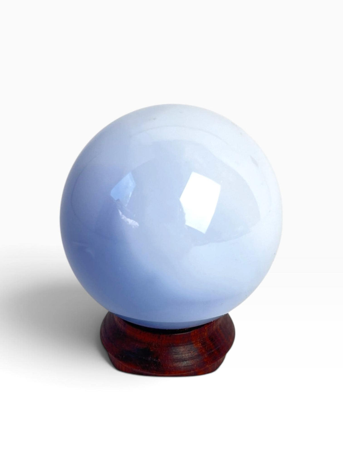 Turkish Blue Chalcedony Sphere – Ethereal Glow Crystal