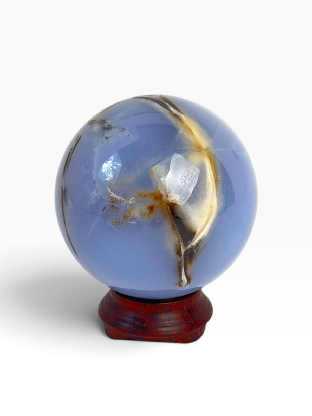 Turkish Blue Chalcedony Sphere – Beautiful Ethereal Glow