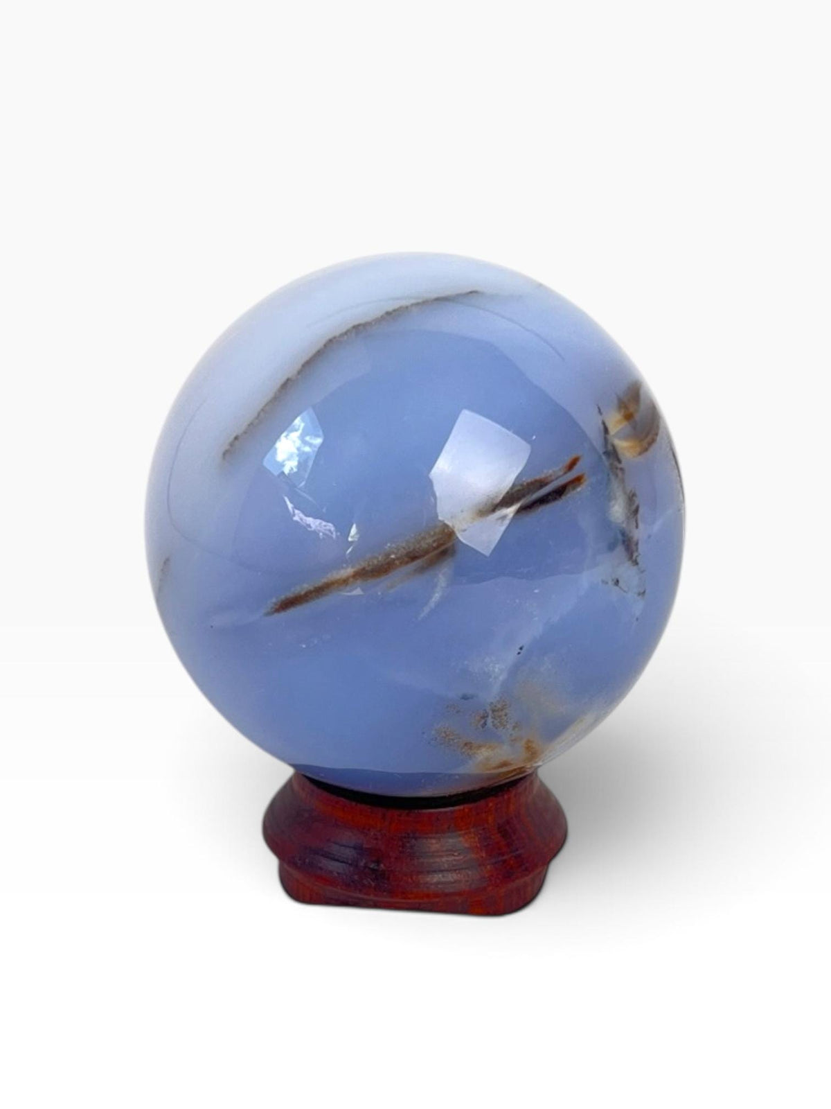 Turkish Blue Chalcedony Sphere – Beautiful Ethereal Glow