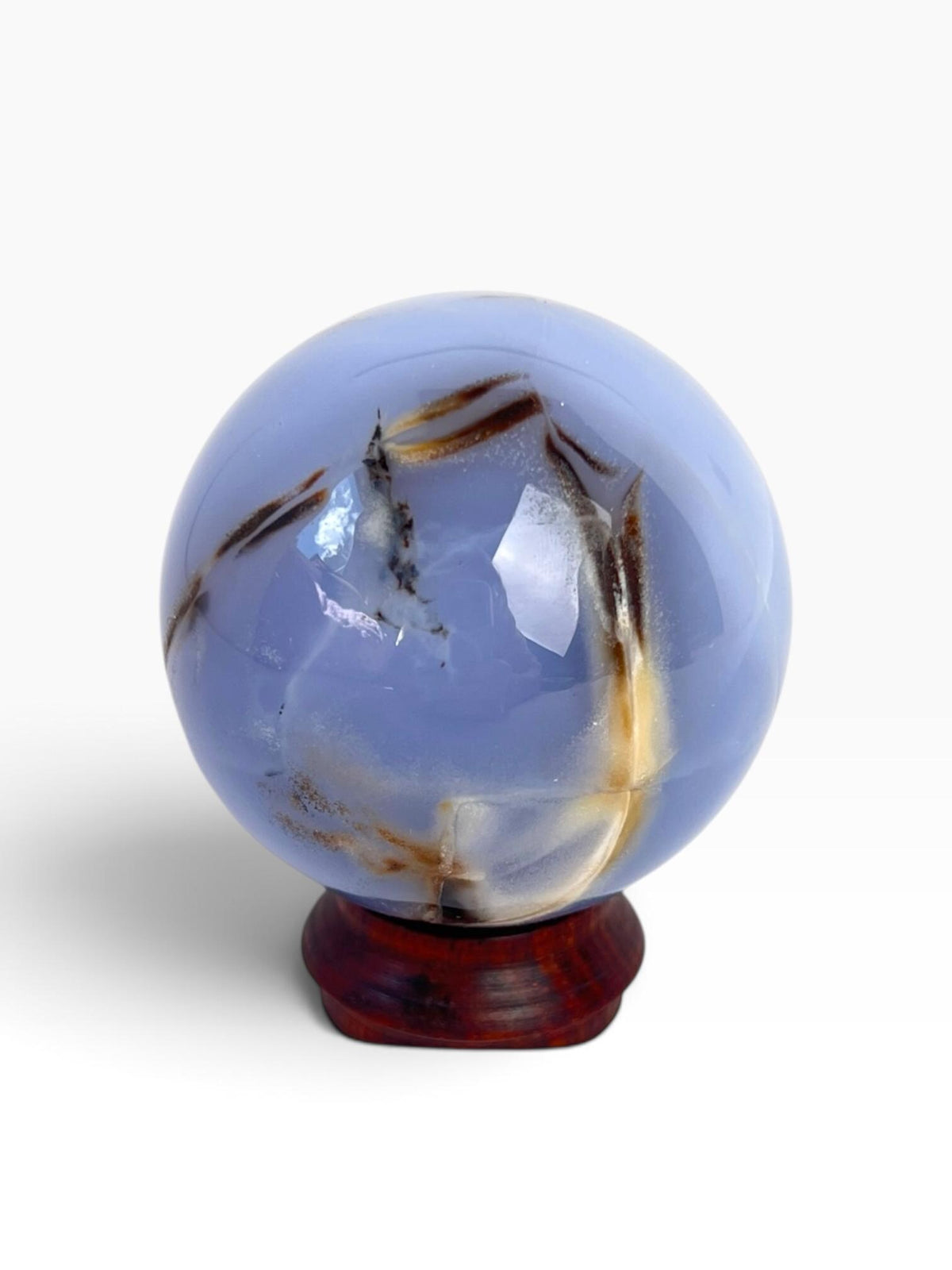 Turkish Blue Chalcedony Sphere – Beautiful Ethereal Glow