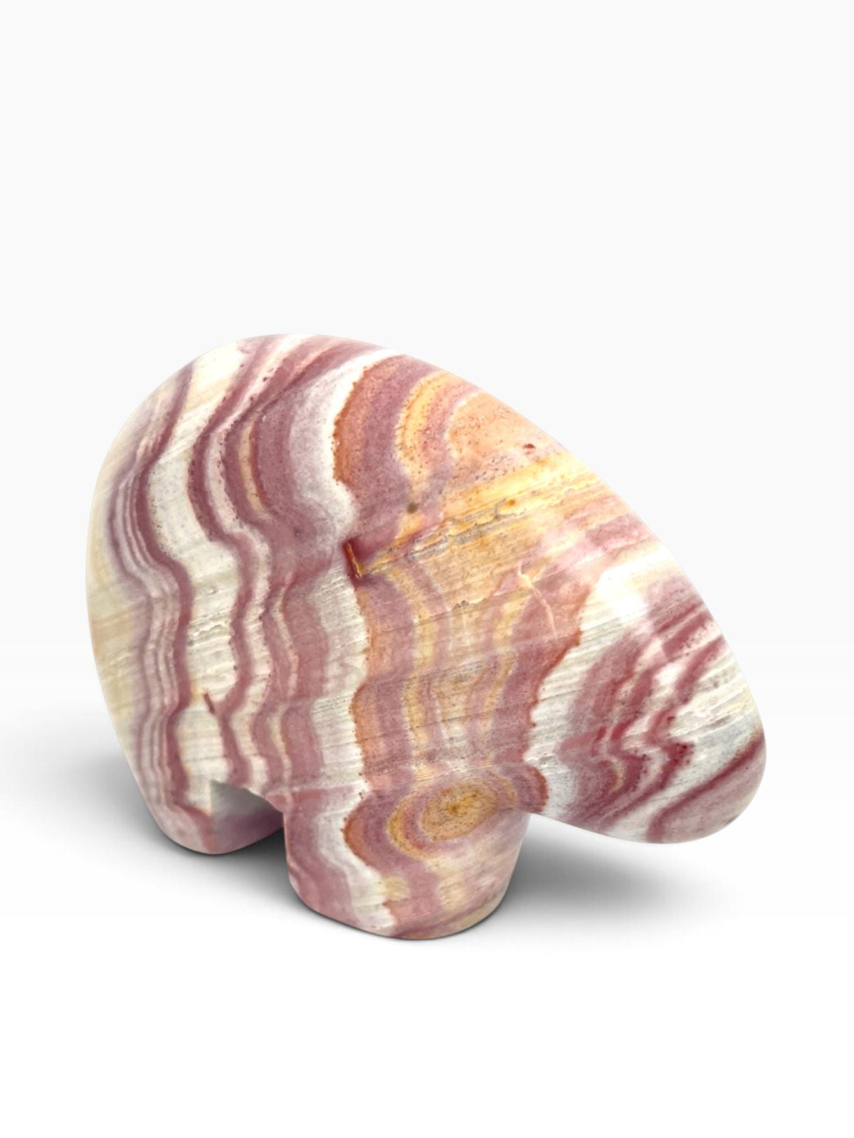 Zuni-Style Rainbow Rhyolite Wonderstone Bear Carving