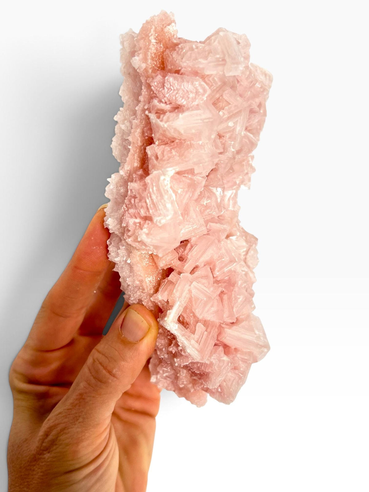 Hand Collected Pink Halite Crystal - Large Hopper Formation from Searles Lake