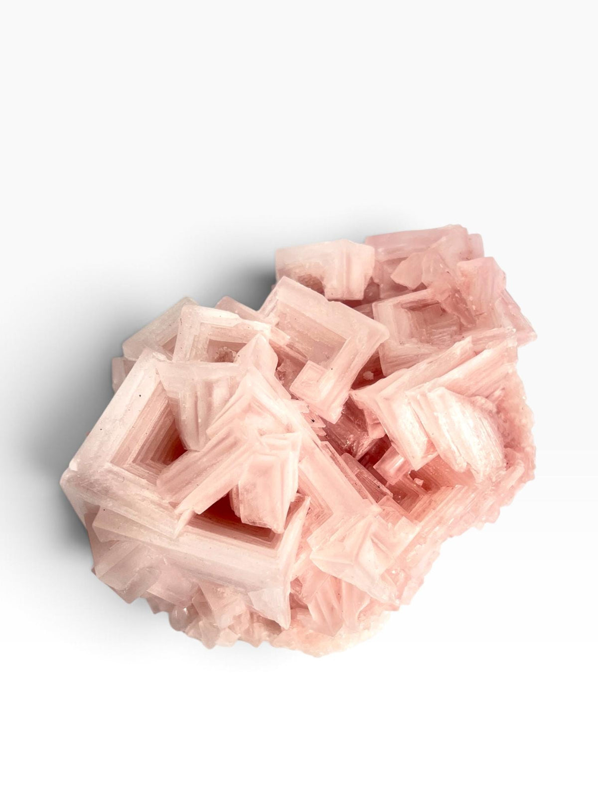 Hand Collected Pink Halite Crystal -Hopper Formation from Searles Lake