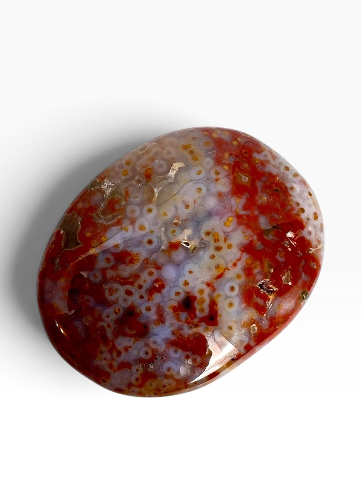 Ocean Jasper Palm Stone | Veinless