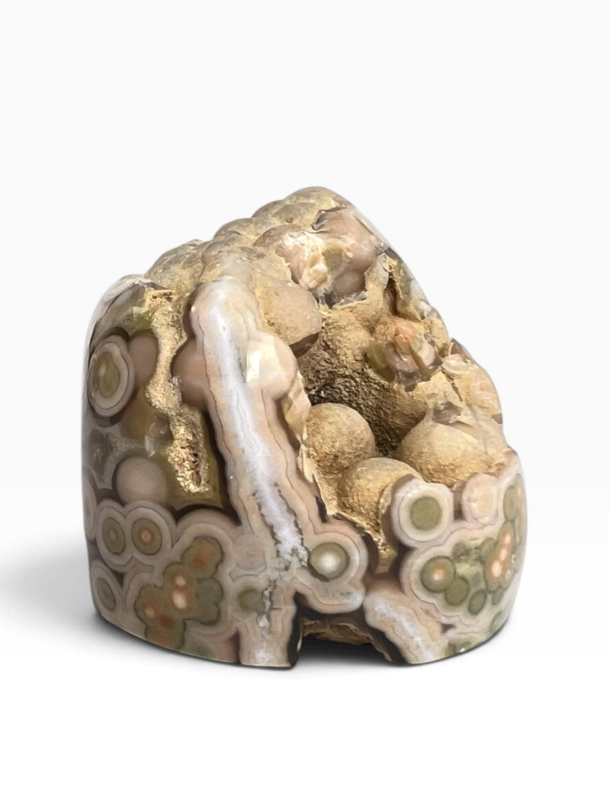Ocean Jasper Botryoidal Orb Mini Free Form | Early Vein Old Stock