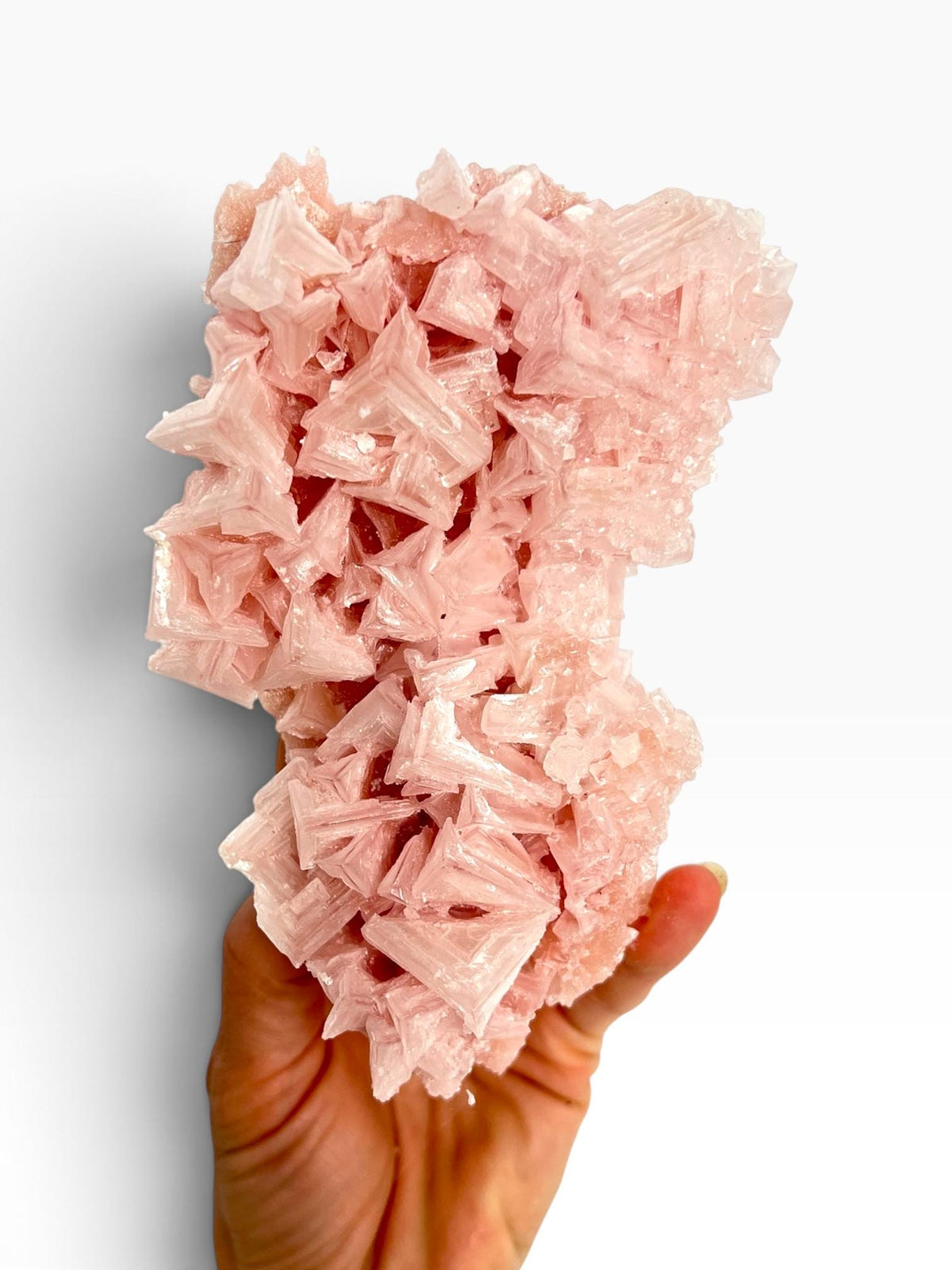 Hand Collected Pink Halite Crystal - Large Hopper Formation from Searles Lake