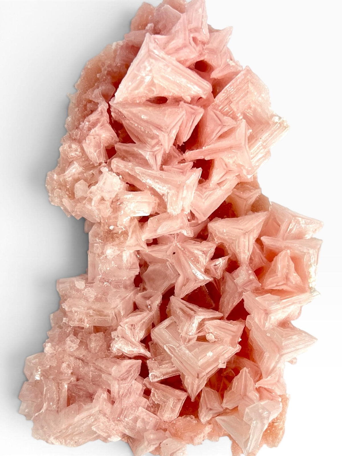 Hand Collected Pink Halite Crystal - Large Hopper Formation from Searles Lake