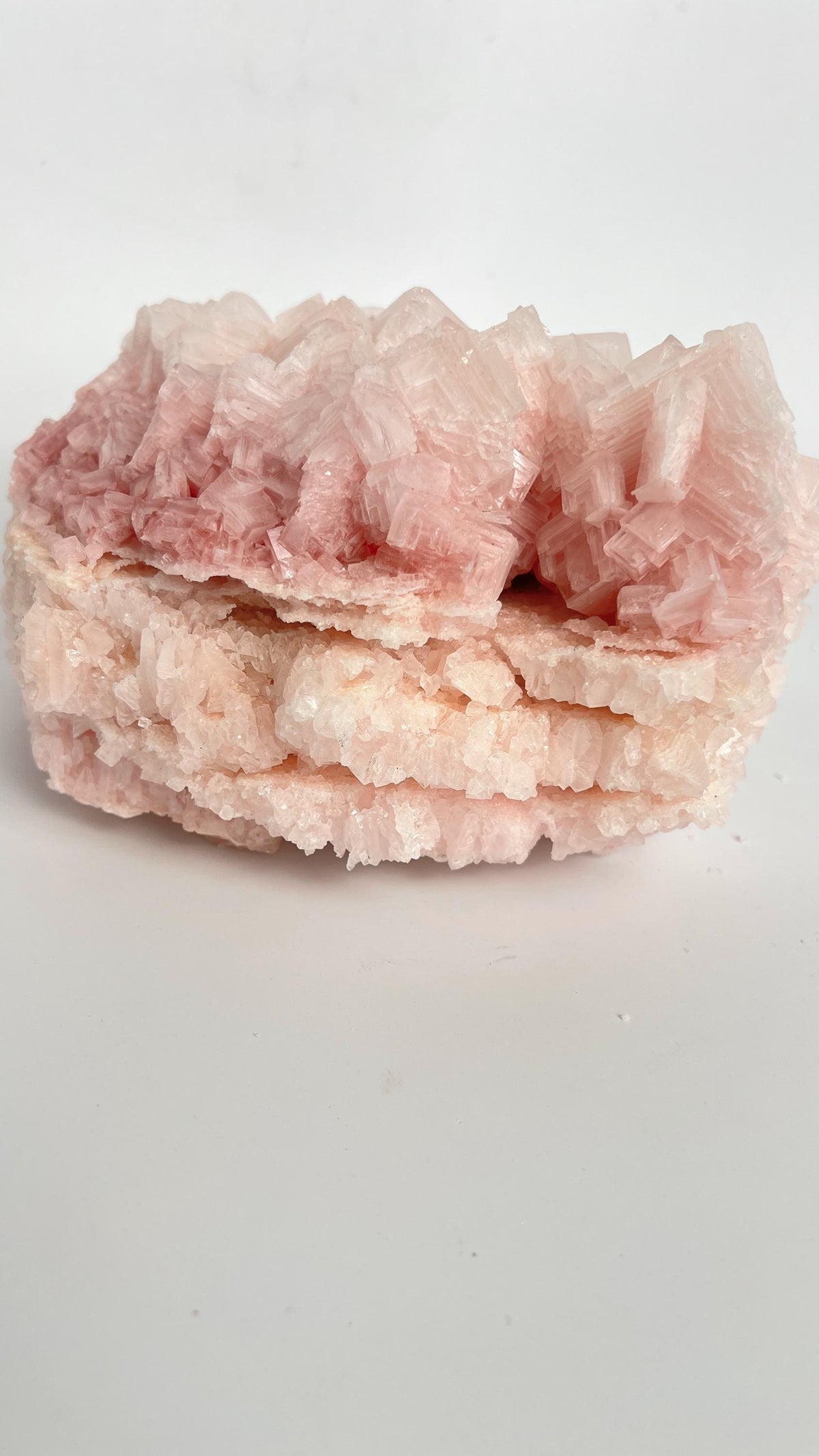 Hand Collected Pink Halite Crystal - XLarge Hopper Formation from Searles Lake CA