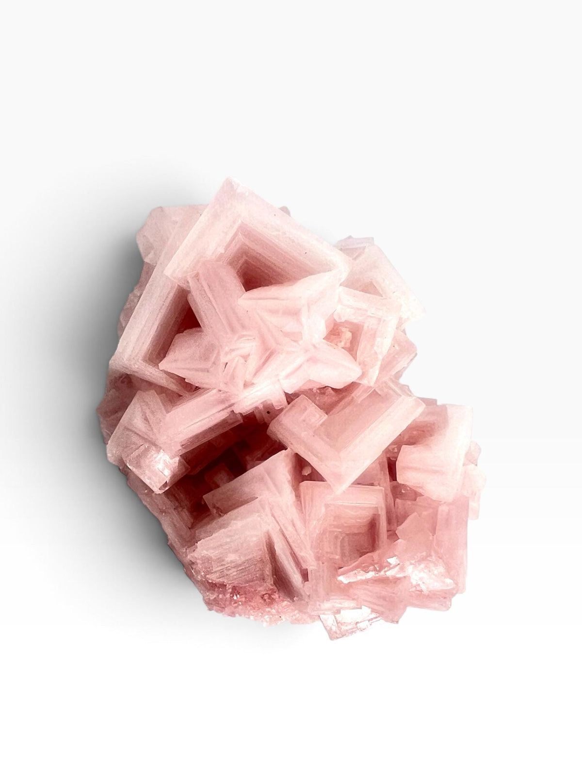 Hand Collected Pink Halite Crystal -Hopper Formation from Searles Lake