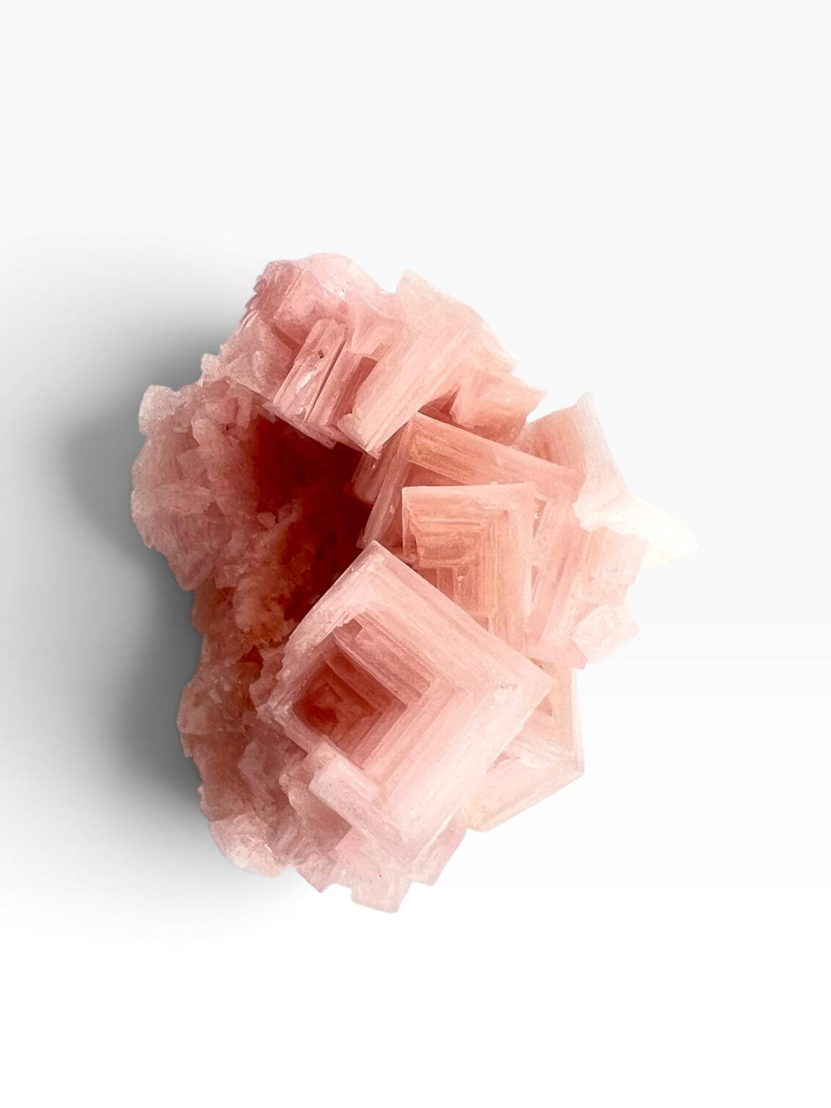 Hand Collected Pink Halite Crystal -Hopper Formation from Searles Lake