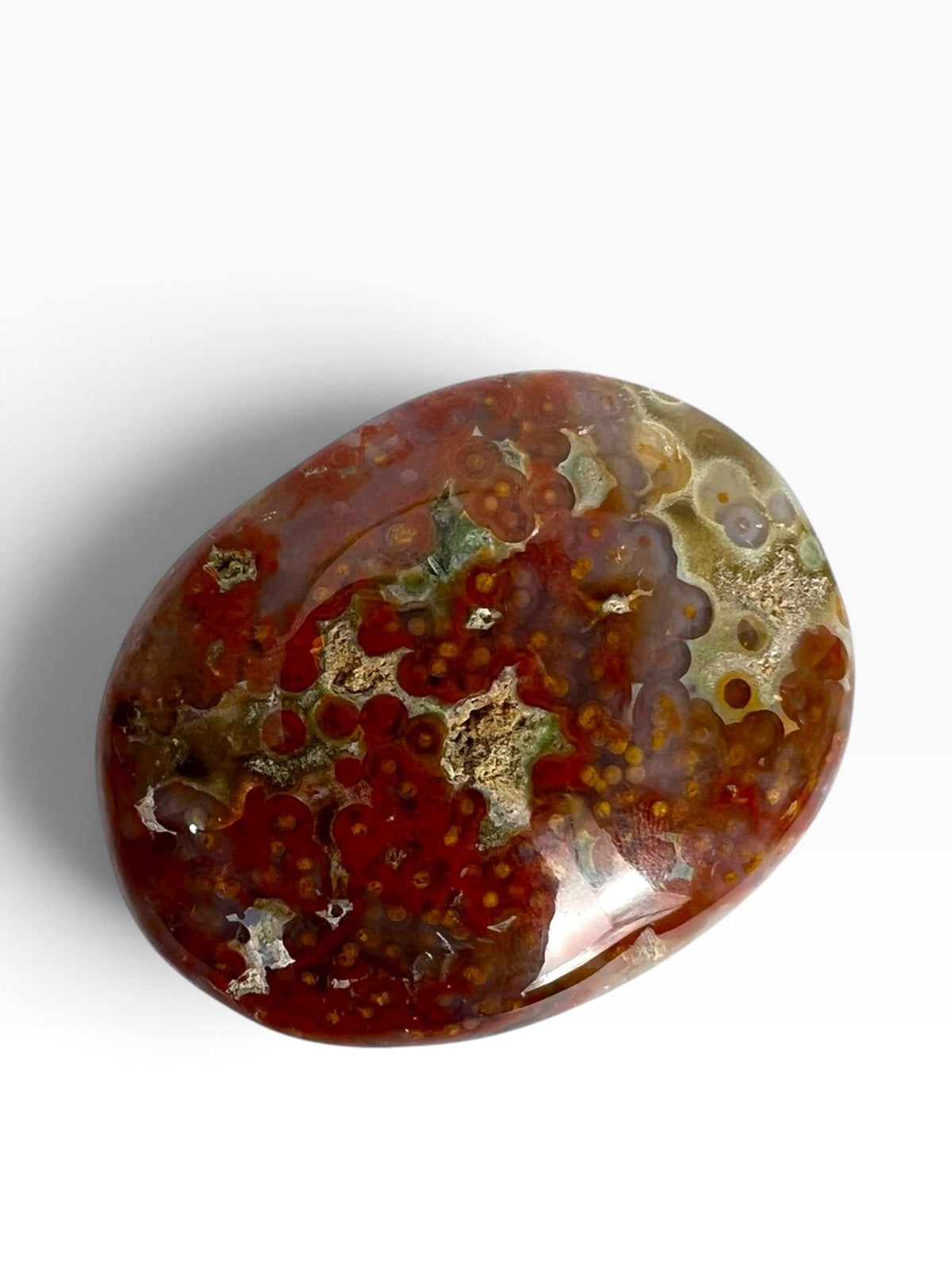 Ocean Jasper Palm Stone | Veinless