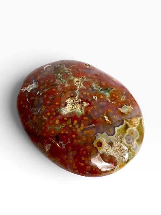 Ocean Jasper Palm Stone | Veinless