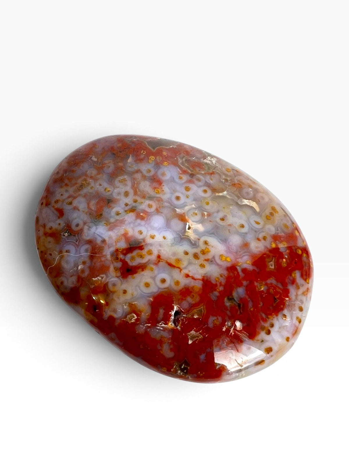 Ocean Jasper Palm Stone | Veinless