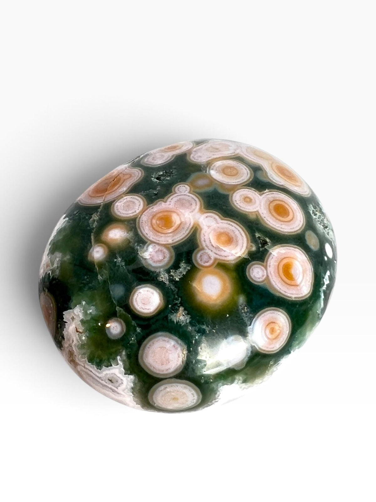 Ocean Jasper Large Palm Stone | High Grade Vein 8