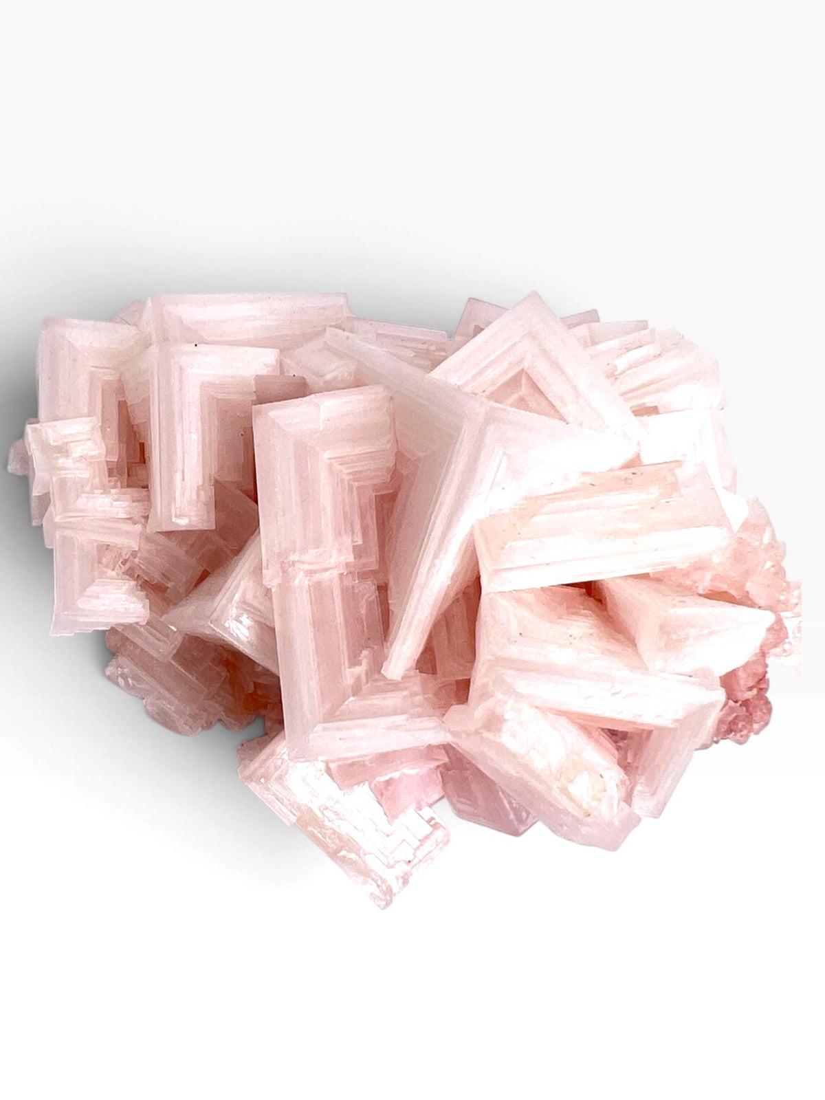 Hand Collected Bubblegum Pink Halite Crystal | Hopper Formation from Searles Lake CA