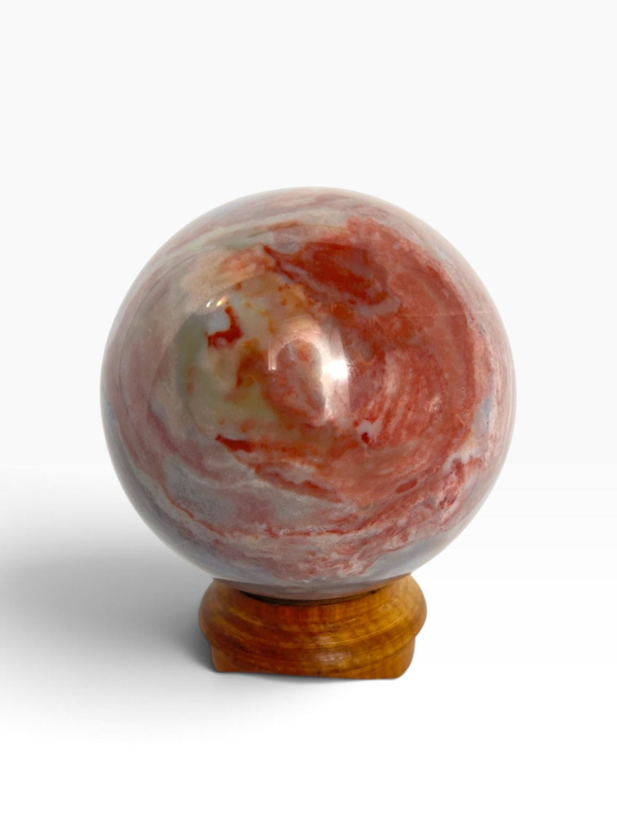 Ocean Wave Sphere / Rare Marovato Mine Old Stock