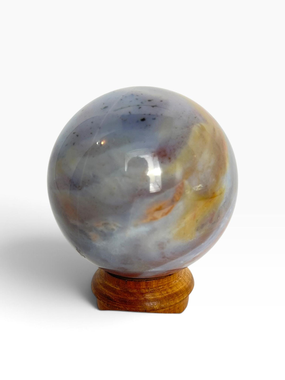 Ocean Wave Sphere / Rare Marovato Mine Old Stock