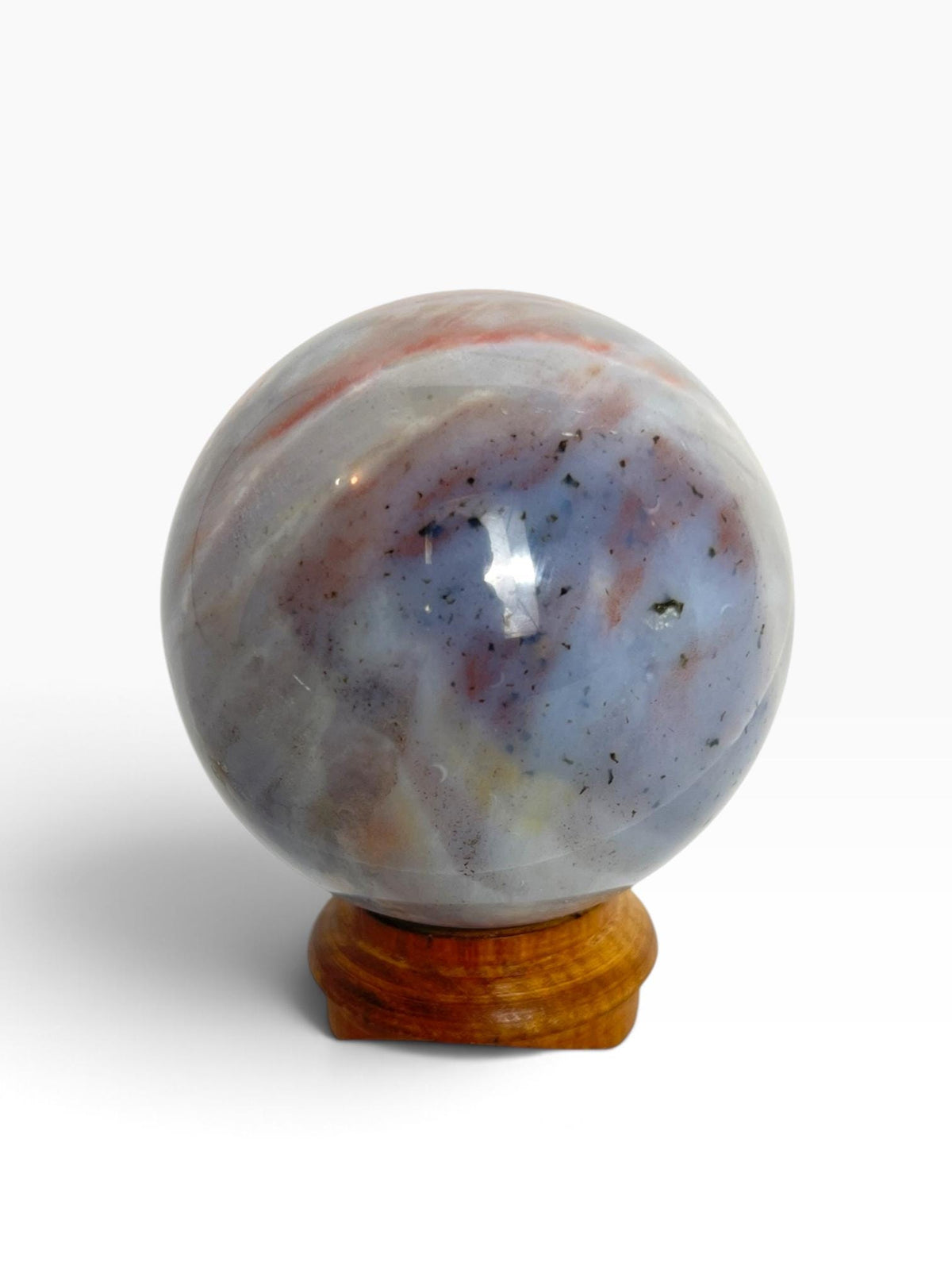Ocean Wave Sphere / Rare Marovato Mine Old Stock
