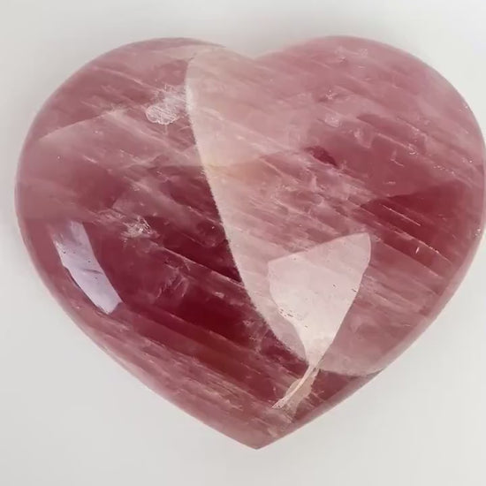 Rose Quartz Polished XXL Crystal Heart