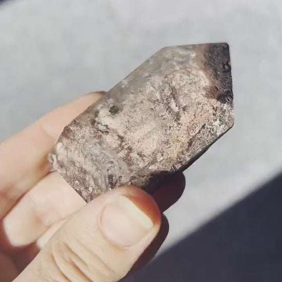 Lodolite Garden Quartz Crystal semi Polish LQ10