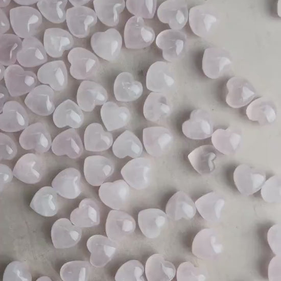 Rose Quartz Mini Heart: Hand-Carved Pocket Stone of Love