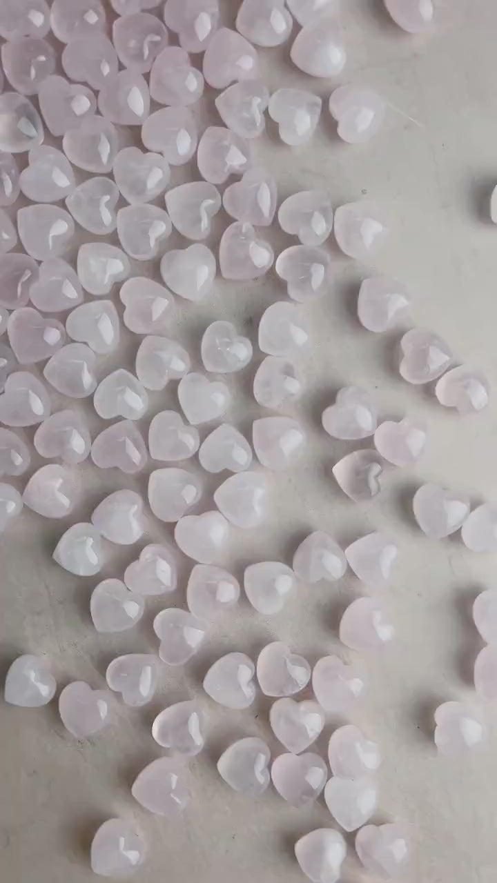 Rose Quartz Mini Heart: Hand-Carved Pocket Stone of Love