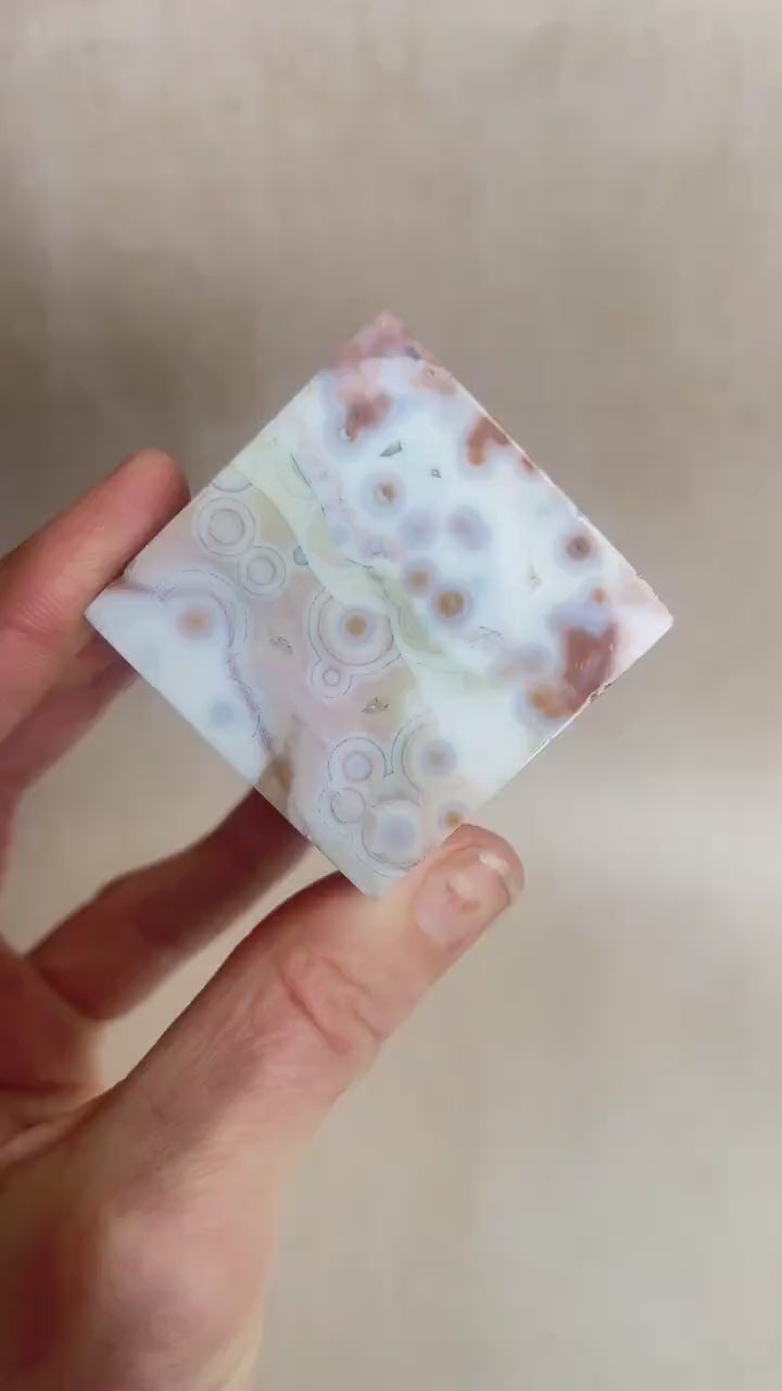 Ocean Jasper Vein 1-2 Cube