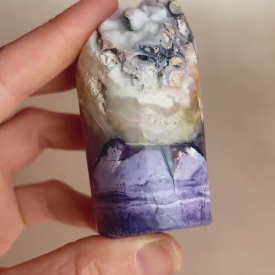 Rare Tiffany Stone Free Form | Opalized Fluorite with Druzy Pocket